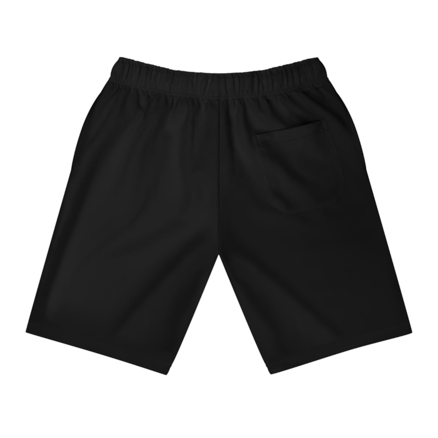 Zodiac Mens athletic long shorts, Side logo (Black)